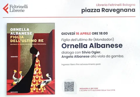 Locandina — Bologna — Libreria Feltrinelli, piazza Ravegnana · 16 aprile 2026, ore 18
