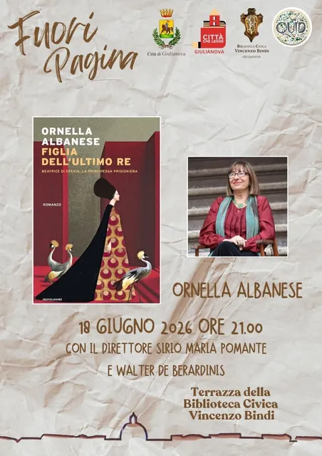 Locandina — Giulianova — Fuori Pagina, Biblioteca Civica Vincenzo Bindi · 18 giugno 2026, ore 21