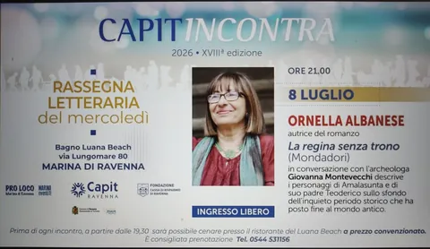 Locandina — Marina di Ravenna — Capit Incontra, Bagno Luana Beach · 8 luglio 2026, ore 21